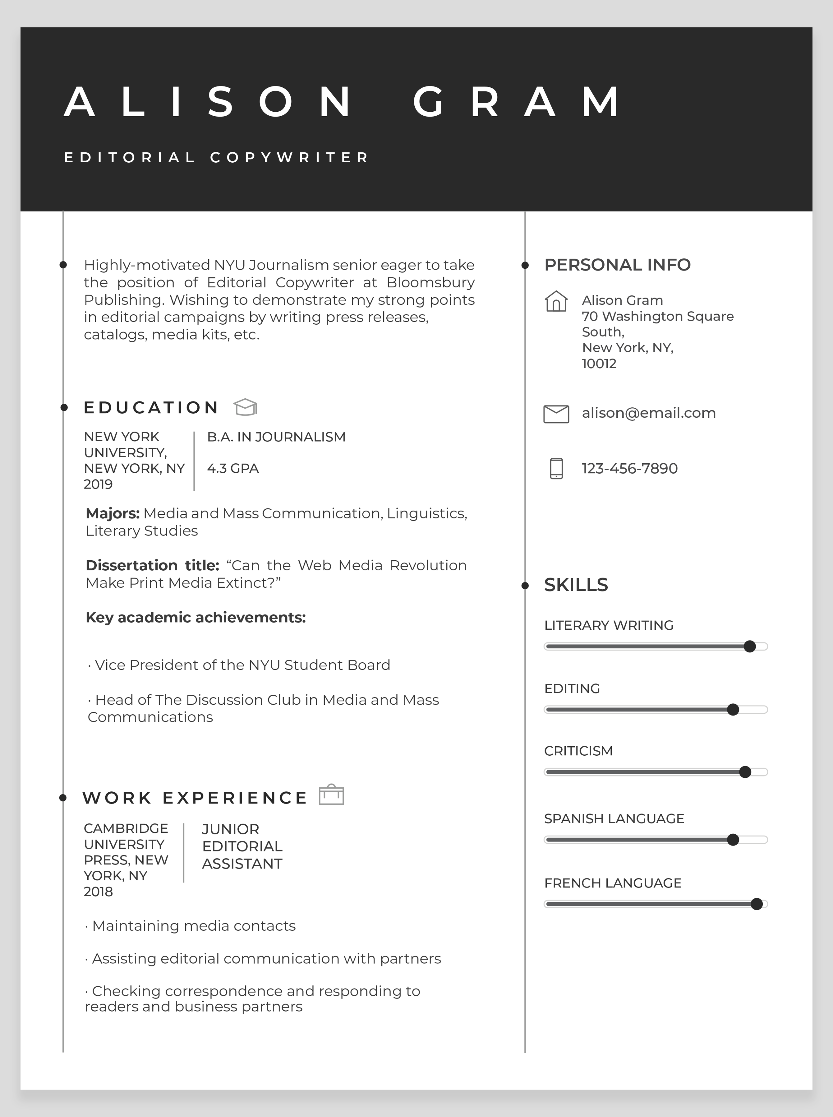 How to make a stunning resume [CV template inside] | CustomWritings.com